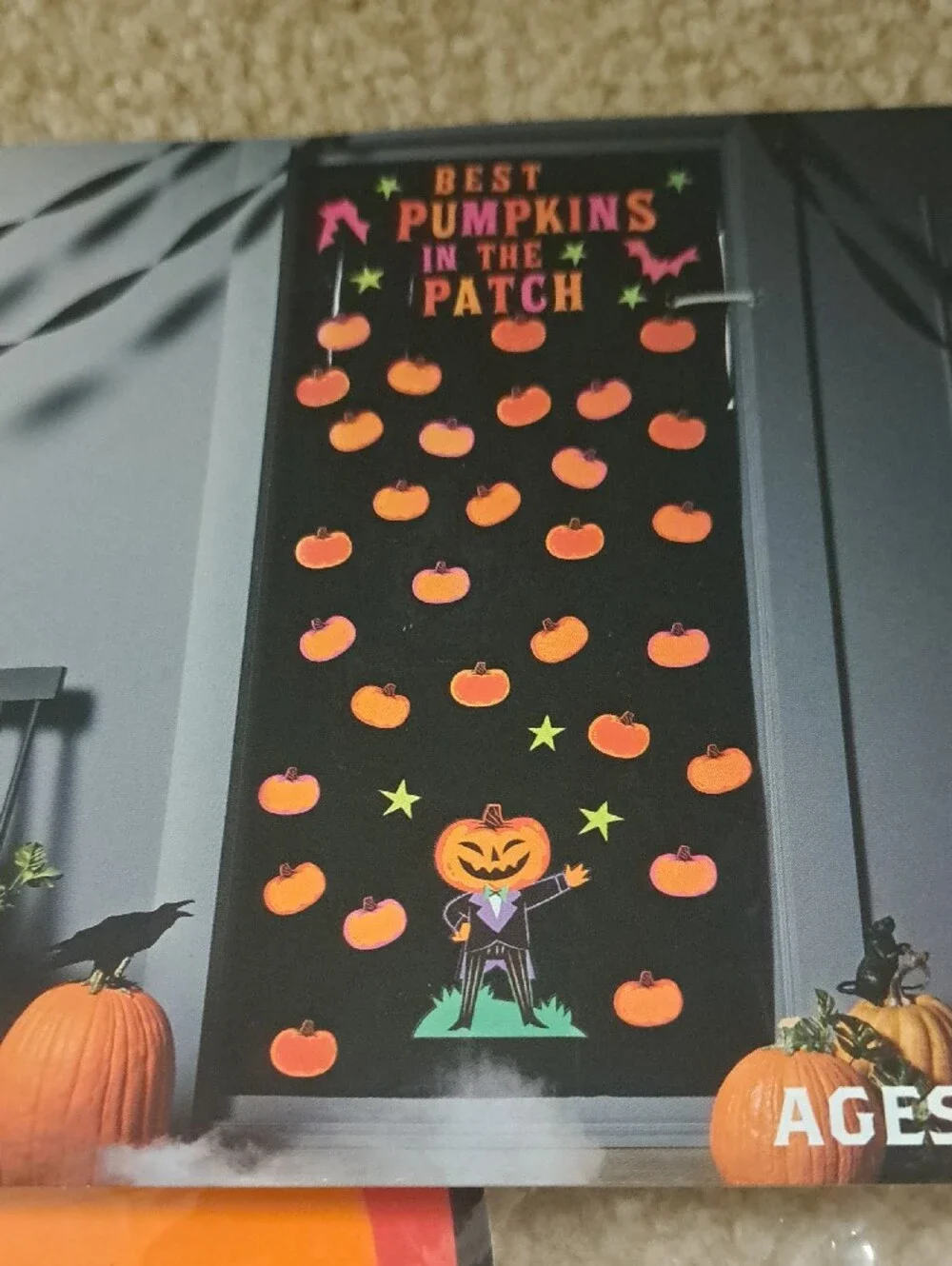 Halloween Door Décor Kit - Pink & Orange
